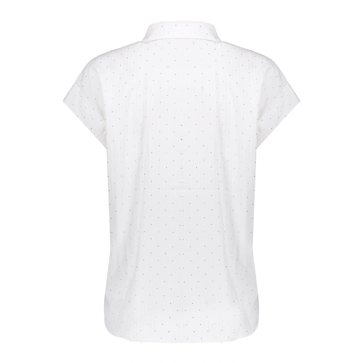 Geisha Blouse Rhinestones - Off White