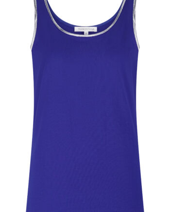Tramontana Singlet Lurex Tape - Ink