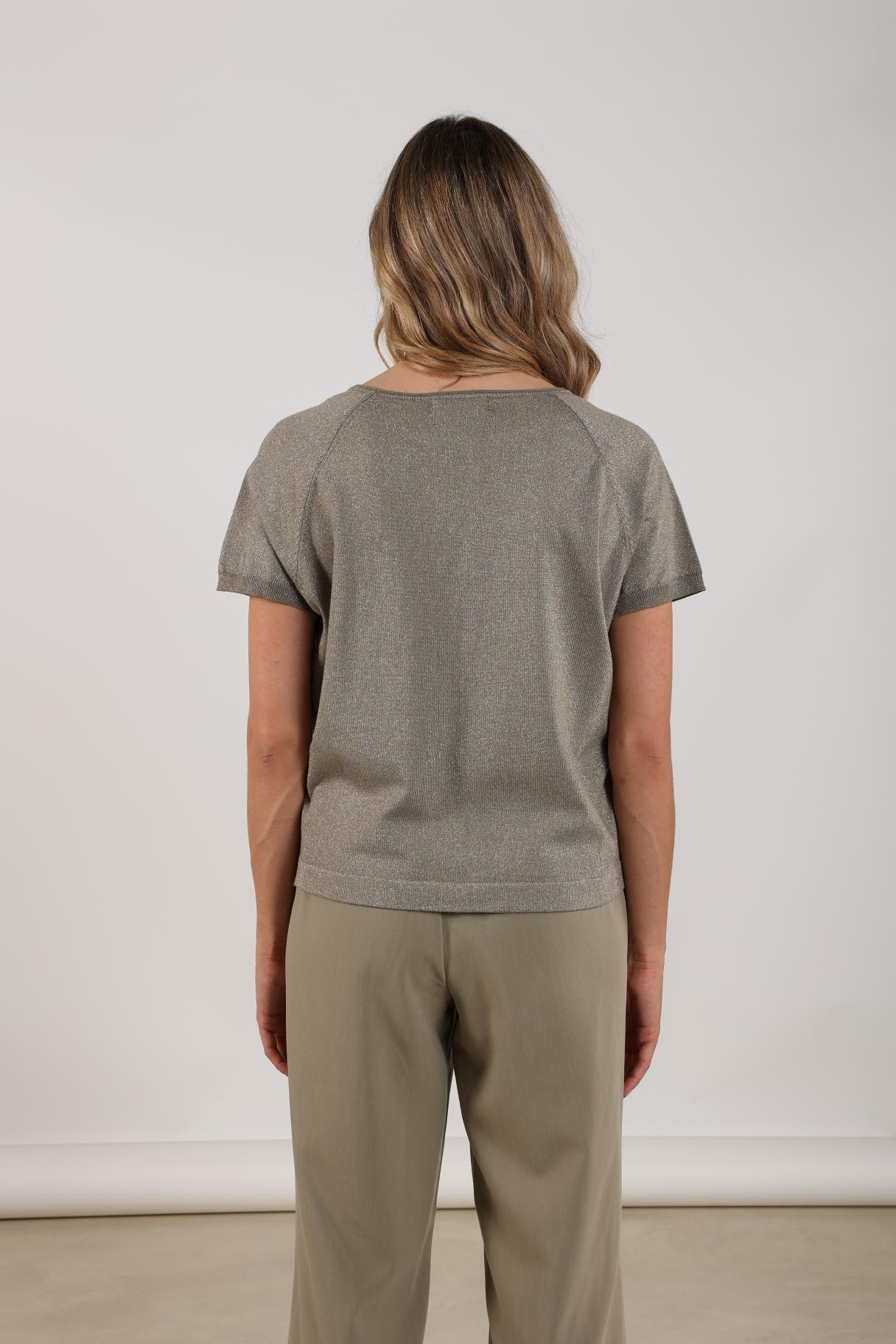 Nukus Anita Top Lurex - Army