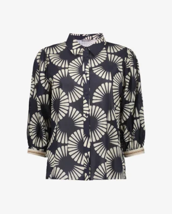 Geisha Blouse 63208-20 - Black / Ecru