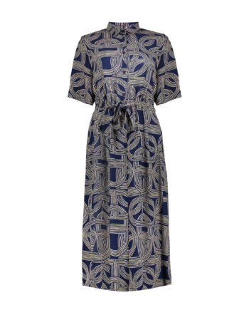 Geisha Dress 67053-70 - Navy/Sand