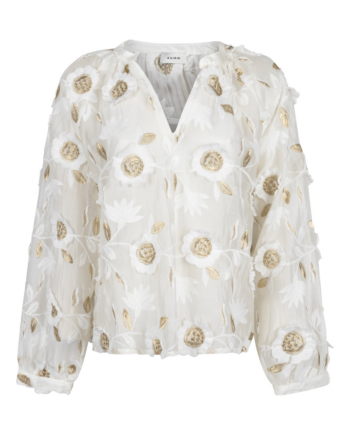 Aaiko Alanza Blouse - Wit/Goud